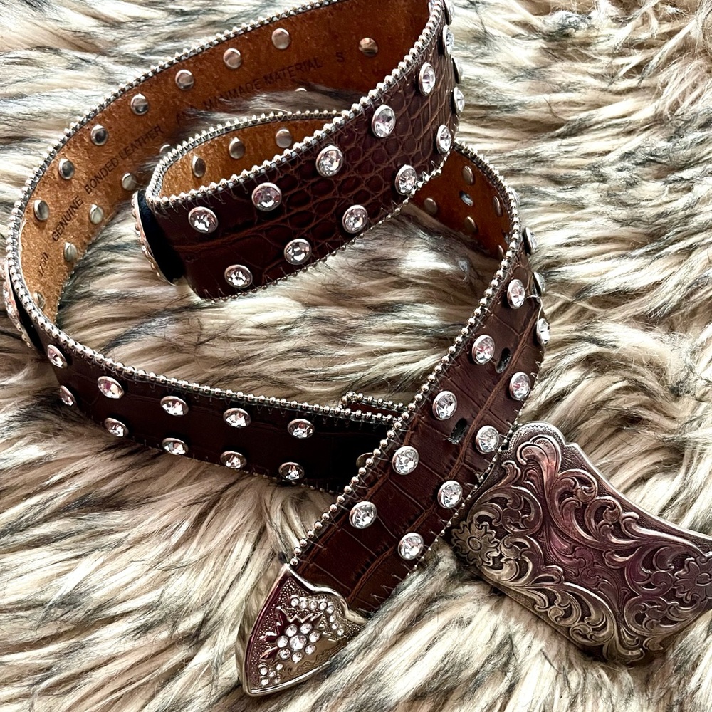 Rhinestone Western Belt - Small